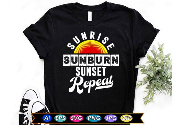 A Beach Vibe Design Asset for Branding & T-Shirt Graphics