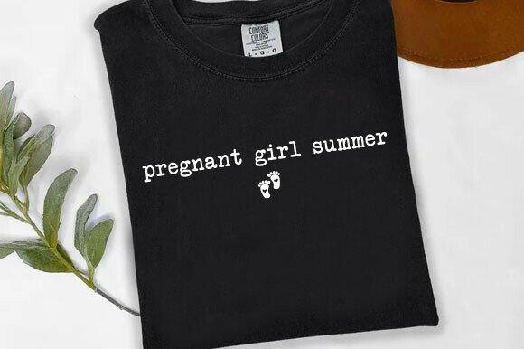 A Brand Designer's Review of Comfort Colors® Pregnant Girl Summer Graphics