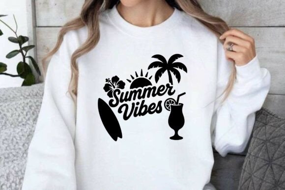 A Designer's Take on the Summer Vibes Retro Vintage T-shirt PNG Graphic
