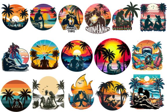 A Designer’s Review of Vintage Summer Beach Graphics for Client Projects