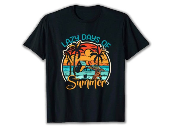 A Review of the Lazy Days of Summer Graphics for T-Shirt Designs