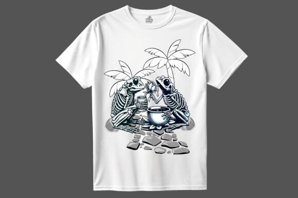 A Skeleton Frog Graphic for Creative Publishing