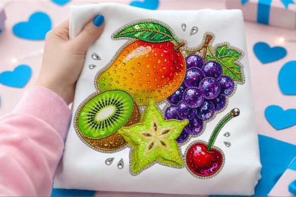 Beyond T-Shirts: Branding Magic with Glitter Summer Fruits Graphics
