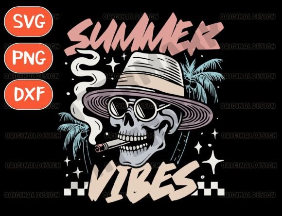 Designing Summer Content with Beach Skeleton Graphics