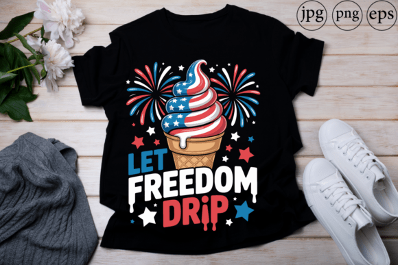 Let Freedom Drip: A Patriotic Ice Cream Cone Design Review