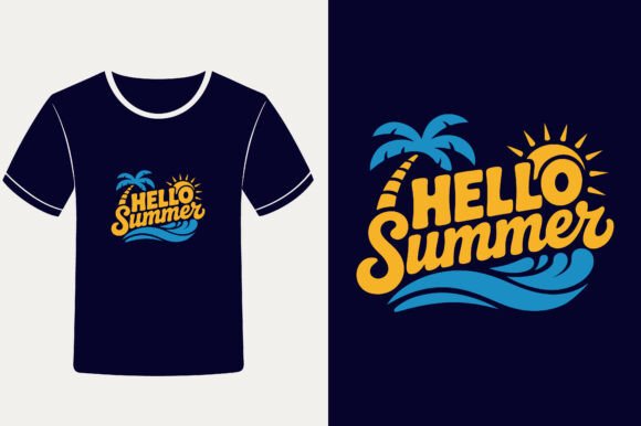 Retro Summer Beach Graphics for Crafters & Small Businesses
