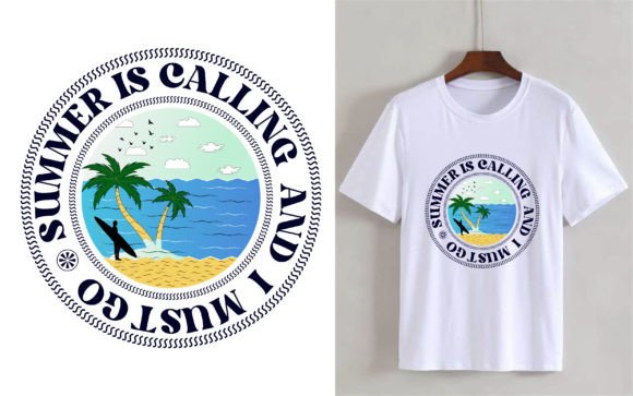 Summer Body in Retro Style: A T-Shirt Graphic for Vibrant Campaigns