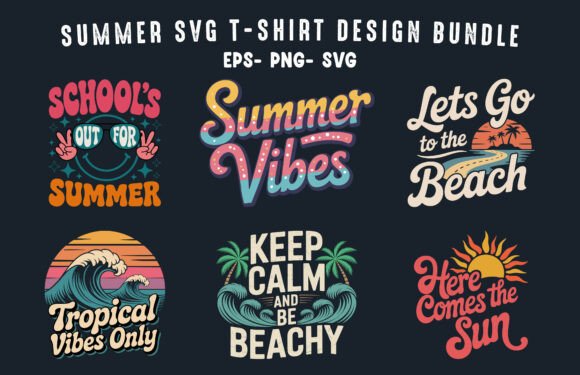 Summer SVG Design Assets for Graphics & Illustrations